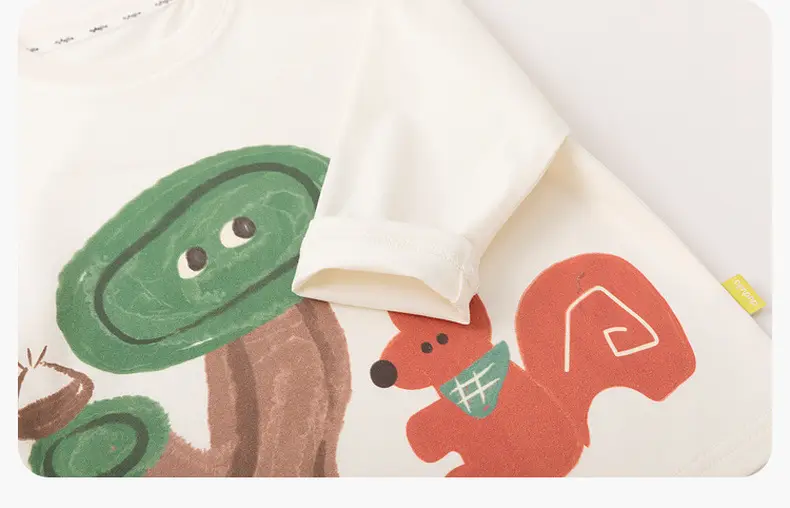 Antibacterial Cotton Boys T-Shirt with Dinosaur Print — feature 25