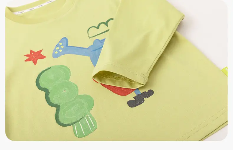 Antibacterial Cotton Boys T-Shirt with Dinosaur Print — feature 28