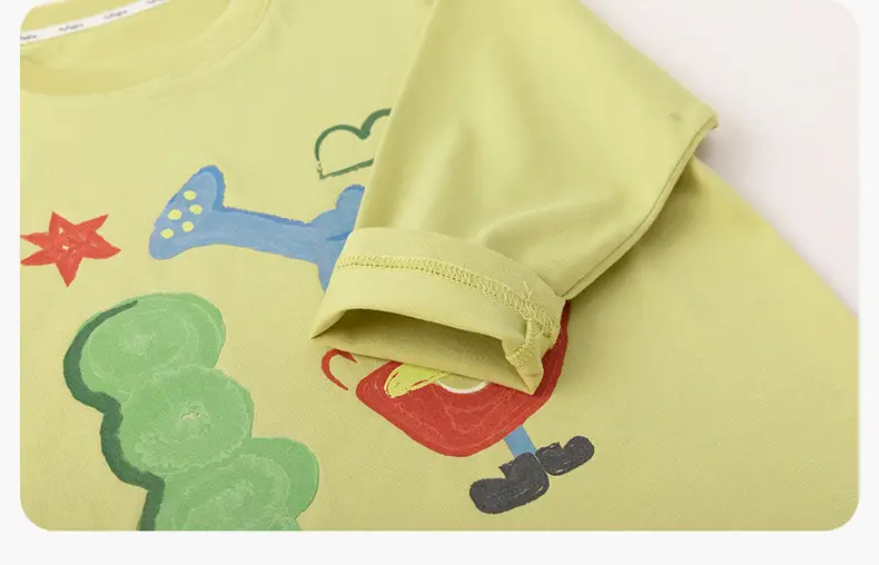 Antibacterial Cotton Boys T-Shirt with Dinosaur Print — feature 29
