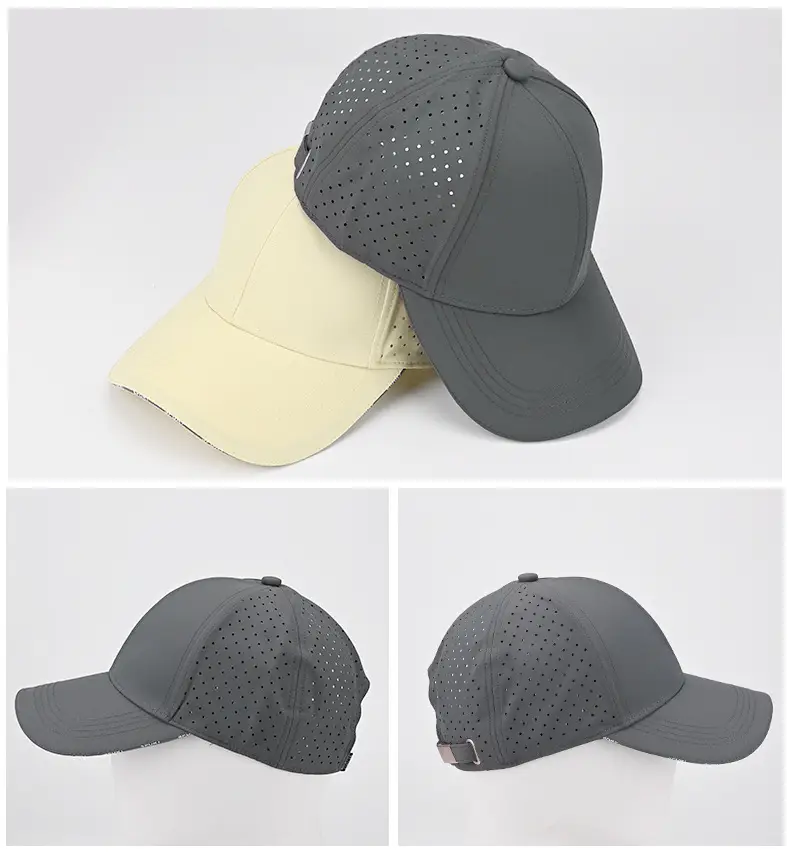Men Women Adjustable Grey Thin Breathable Sun Hat — feature 13
