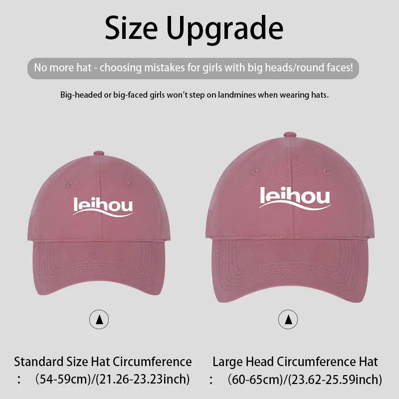 2025 New Large Baseball Cap Grey White Logo
