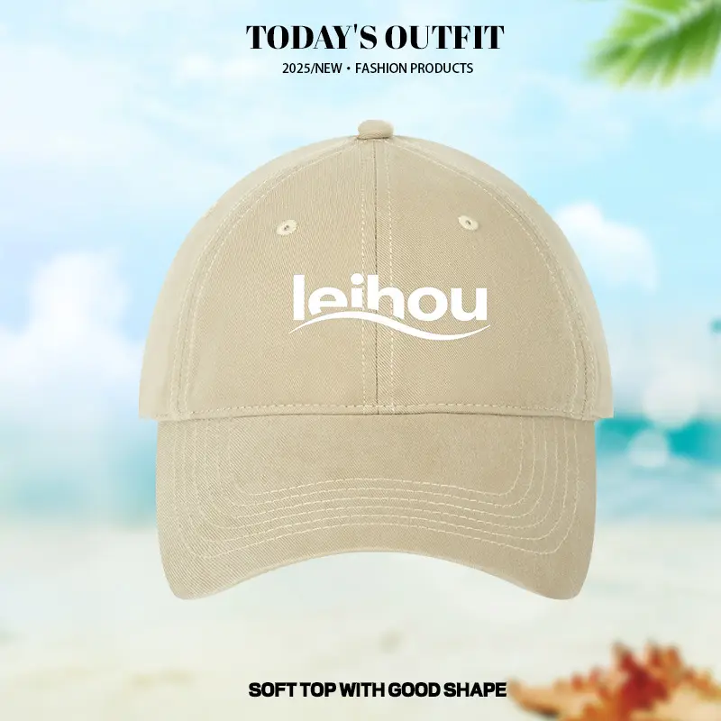 2025 New Large Baseball Cap Grey White Logo — feature 19