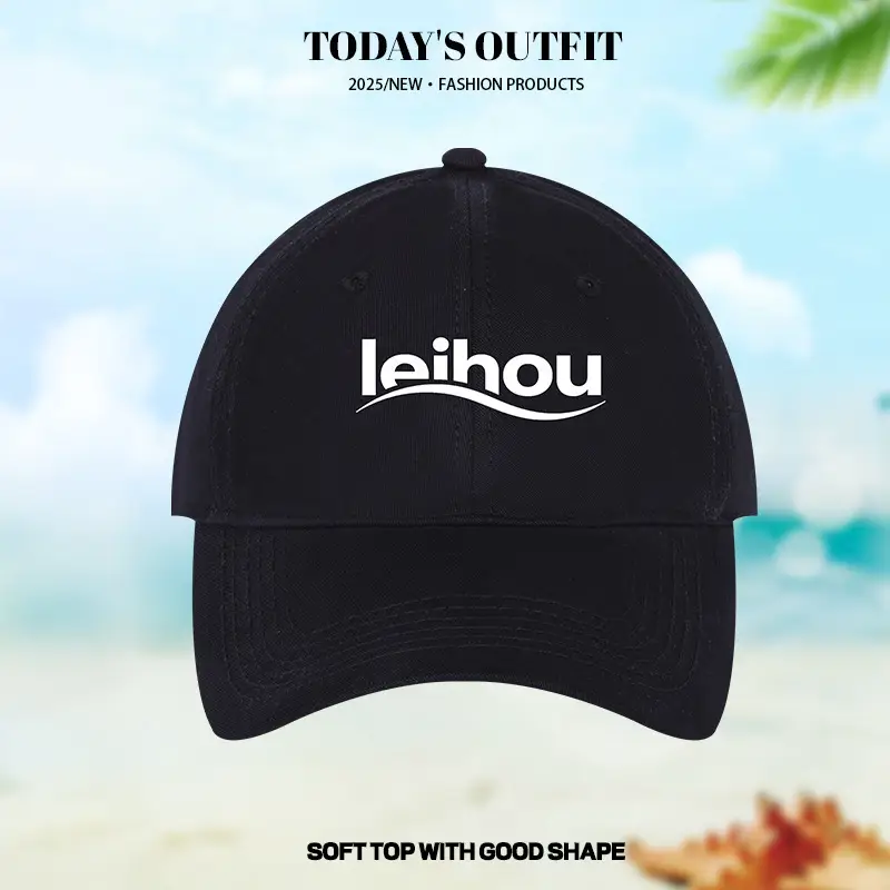 2025 New Large Baseball Cap Grey White Logo
