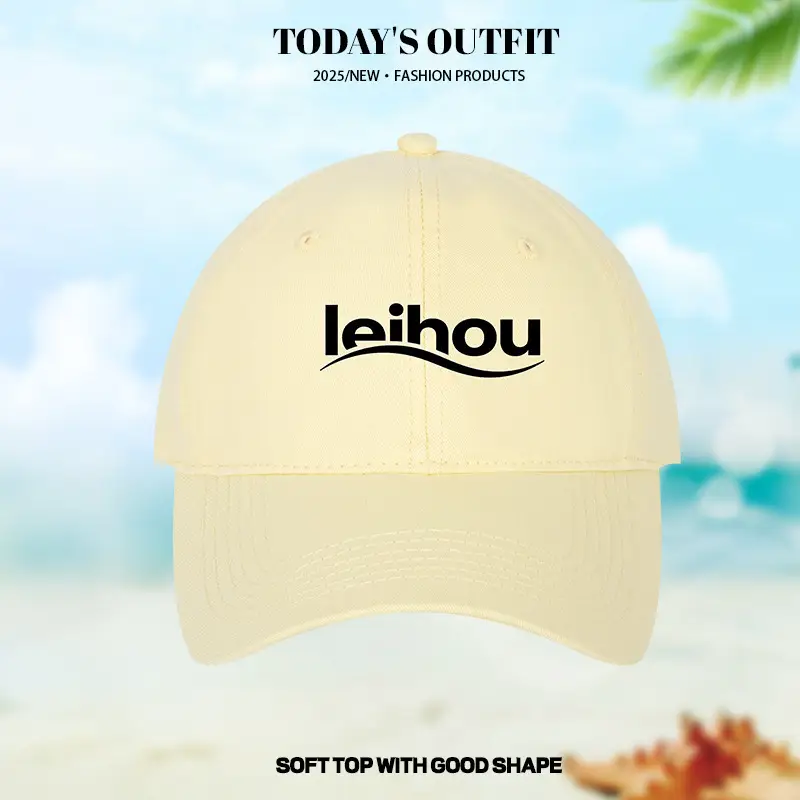 2025 New Large Baseball Cap Grey White Logo
