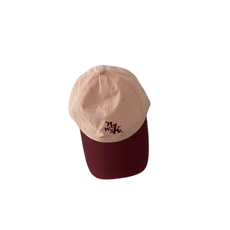 Kids Suncap Embroidered Travel Cap Brown Blue - Image 11