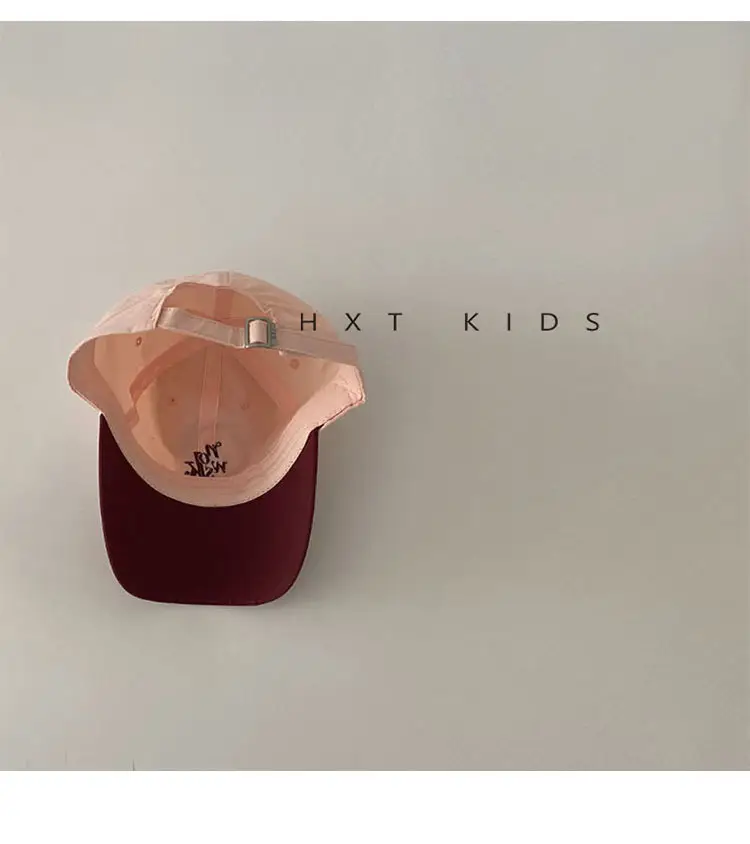 Kids Suncap Embroidered Travel Cap Brown Blue — feature 10