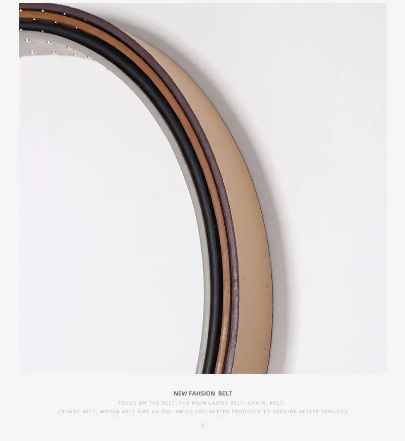 Women's Thin Suede Belt with Metal Clasp — feature 12