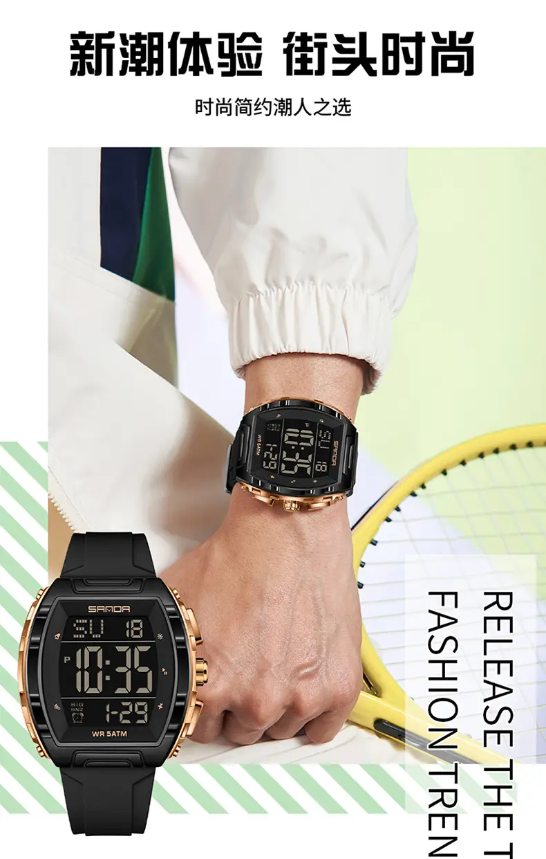 Sanda Multi-Functional Counting Watch for Men Women — feature 20