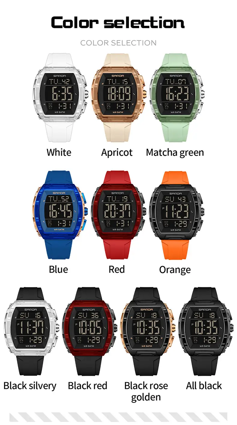 Sanda Multi-Functional Counting Watch for Men Women — feature 37