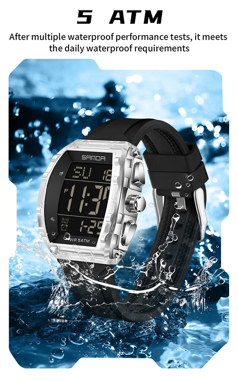 Sanda Multi-Functional Counting Watch for Men Women — feature 39