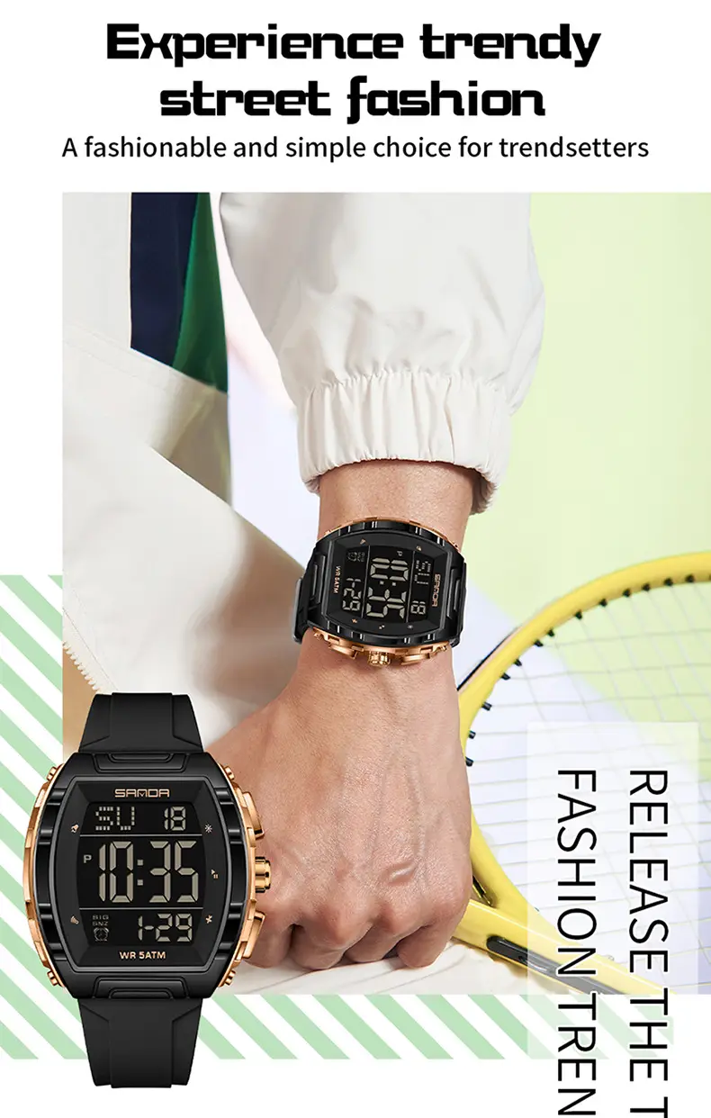 Sanda Multi-Functional Counting Watch for Men Women — feature 41