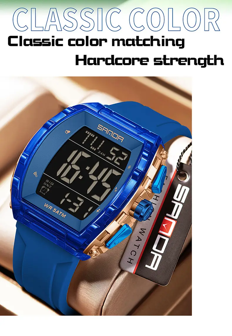 Sanda Multi-Functional Counting Watch for Men Women — feature 43
