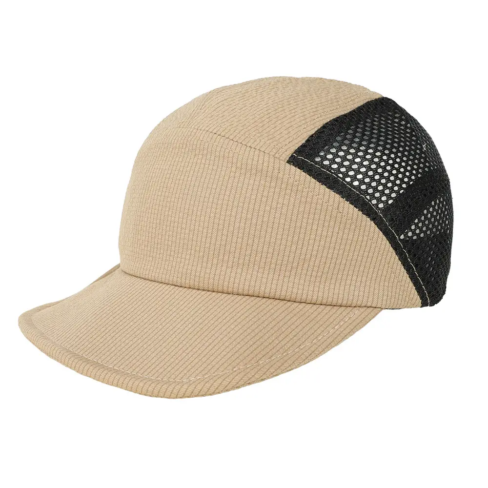 Summer Beige Mesh Cap with Large Breeze Hole - Image 12
