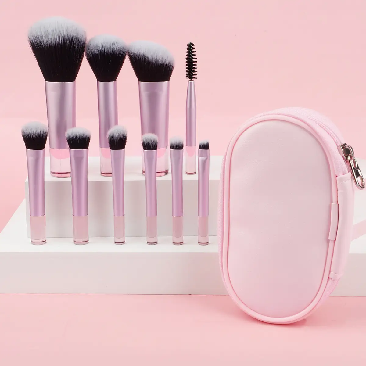 Pink Makeup Brush Set for Travel & Daily Use — feature 11