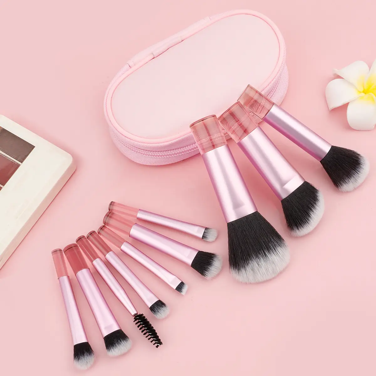 Pink Makeup Brush Set for Travel & Daily Use — feature 12