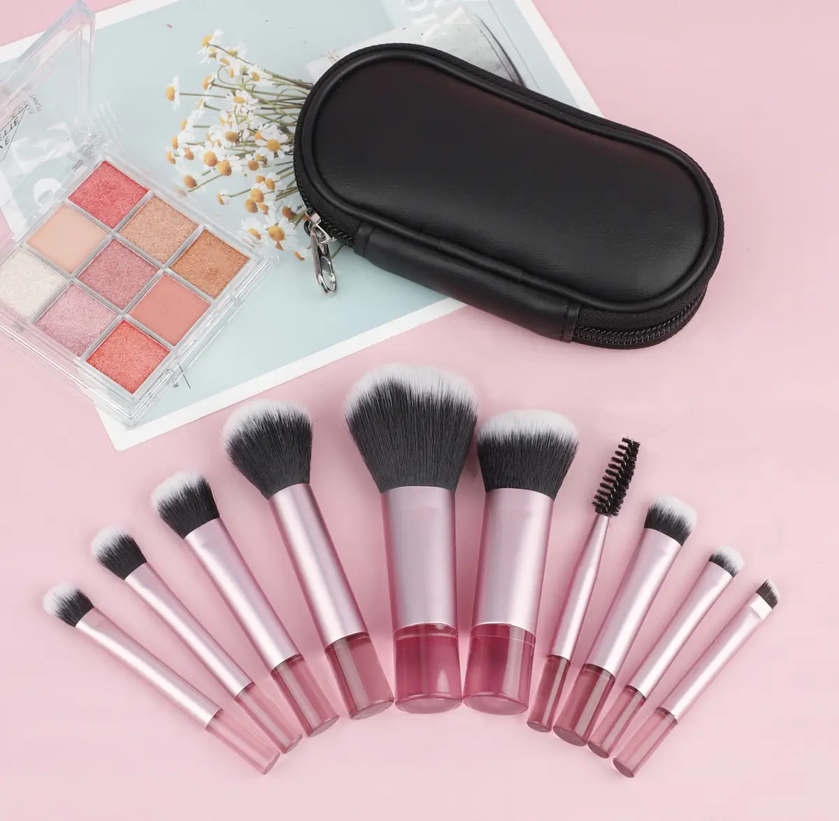 Pink Makeup Brush Set for Travel & Daily Use — feature 8