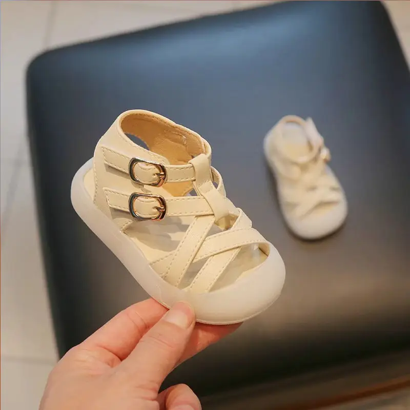Toddler Braided Sandals Black White 0-12 Months — feature 4