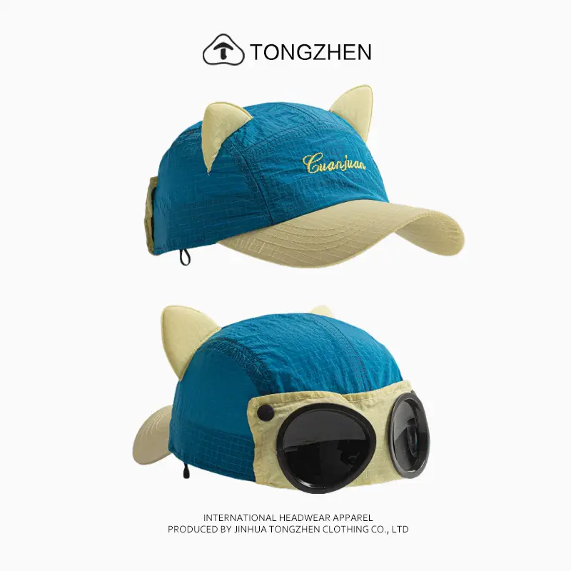 Aviator Cat Sunglasses Hat for Women - Image 2