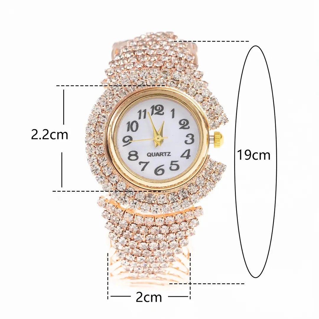 Cross-Border Hot-Selling Women's Watches, Full Diamond Fashion Women's Watches, Versatile Casual Quartz Watches from Manufacturers — feature 1
