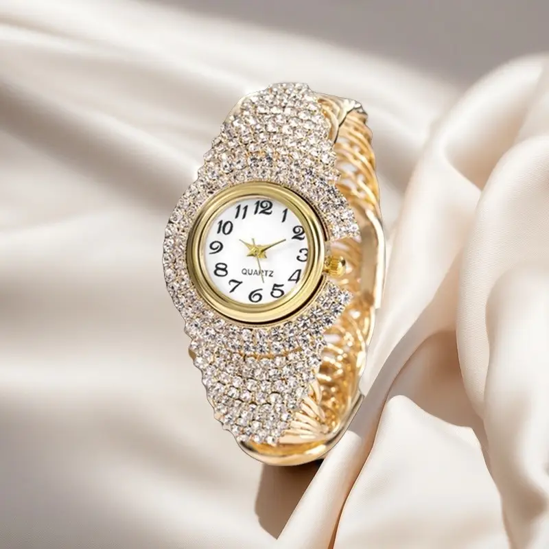 Cross-Border Hot-Selling Women's Watches, Full Diamond Fashion Women's Watches, Versatile Casual Quartz Watches from Manufacturers — feature 3