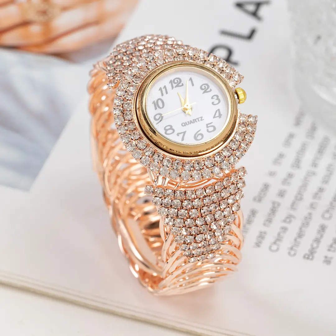 Cross-Border Hot-Selling Women's Watches, Full Diamond Fashion Women's Watches, Versatile Casual Quartz Watches from Manufacturers — feature 4