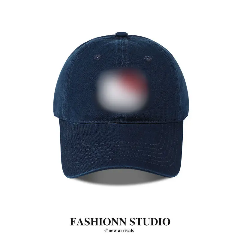 Black Casual Baseball Cap with Washable Design - Image 6