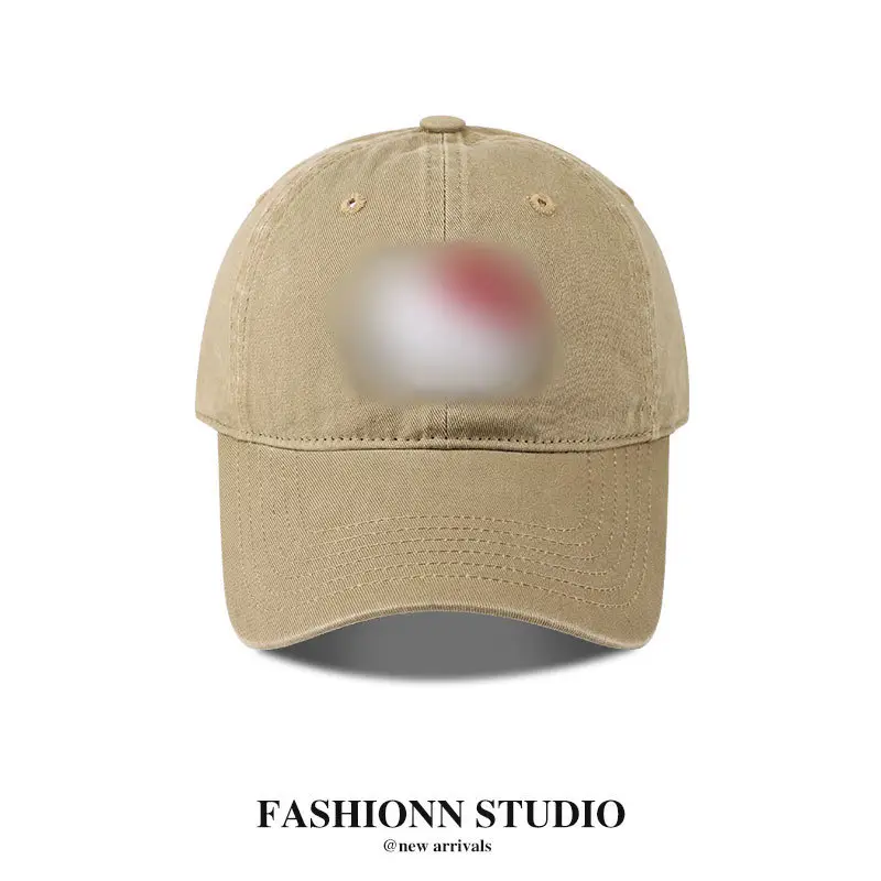 Black Casual Baseball Cap with Washable Design - Image 7