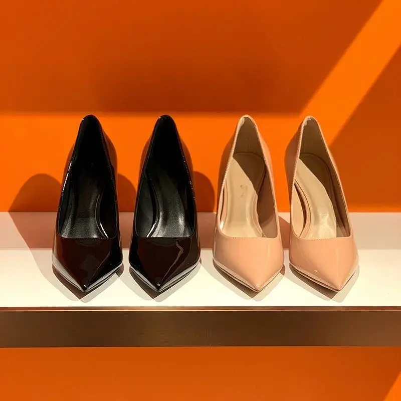 High-Heeled Shoes for Women, 2026 New Model, French Niche Design, Nude Color, Pointed Toe, Thin Heel, Comfortable for the Feet, Professional Single Shoes - Image 6