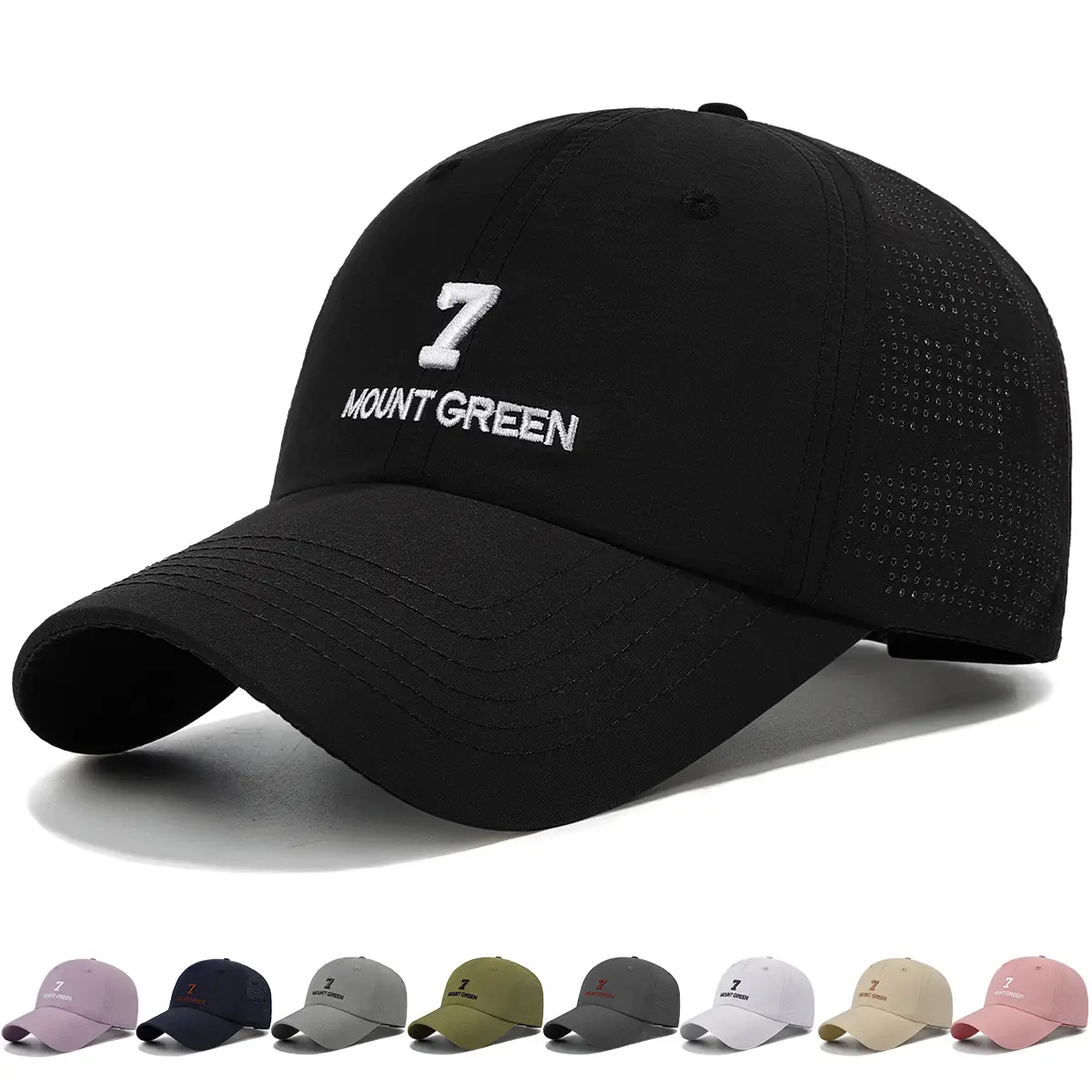 Summer Baseball Cap Embroidered Back Hole Korean Style - Image 10