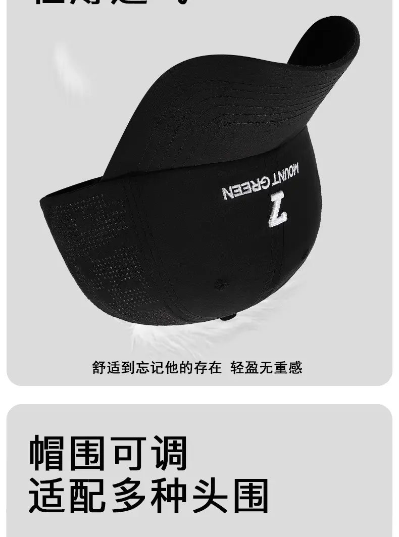 Summer Baseball Cap Embroidered Back Hole Korean Style — feature 10