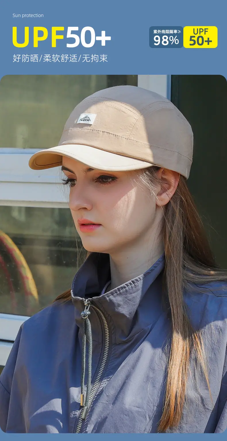 Summer Baseball Cap Patch Label Quick Drying Sports Cap for Men Women — feature 5