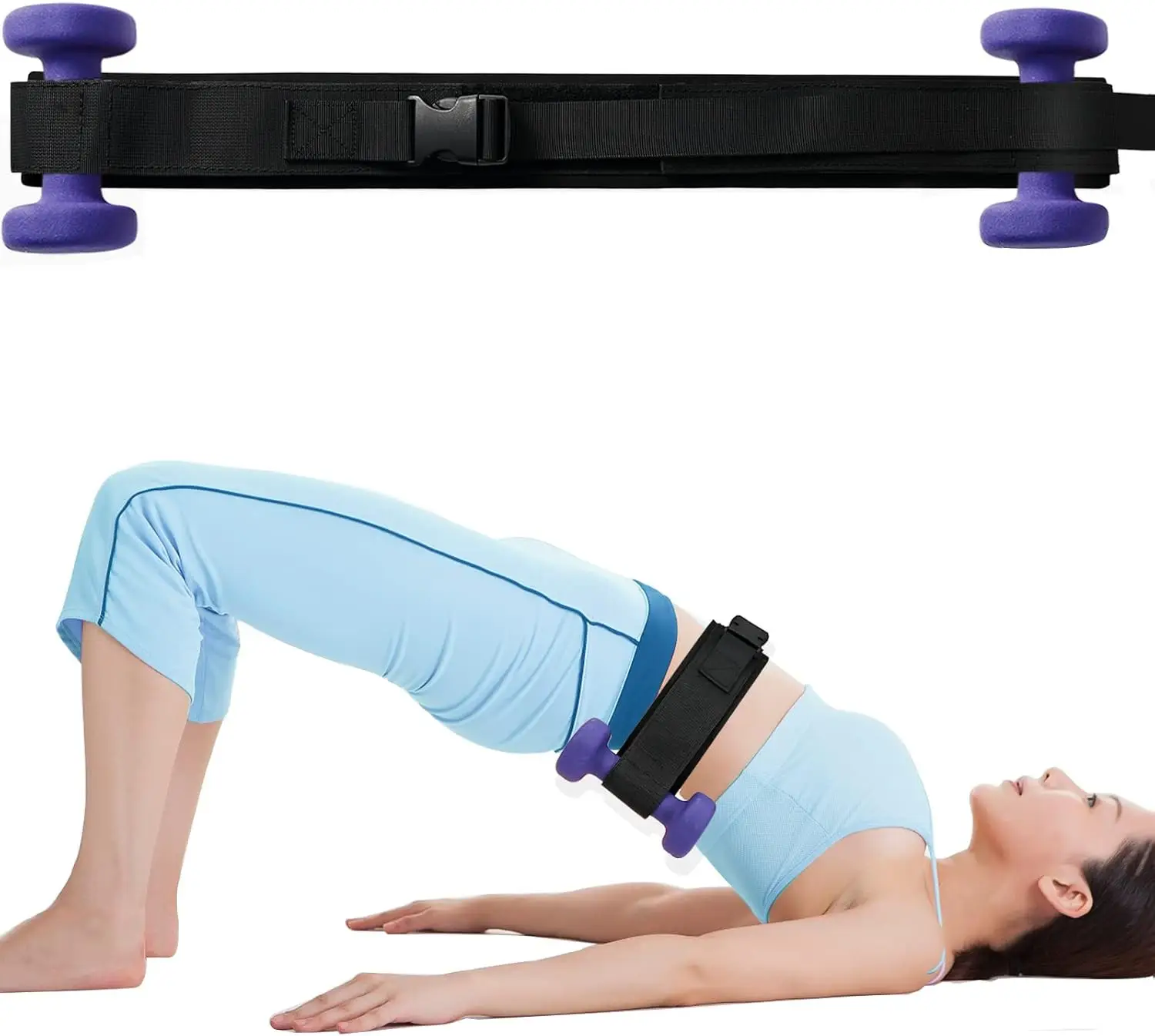 Hip Thrust Belt with Dumbbell & Squat Support for Men Women — feature 10
