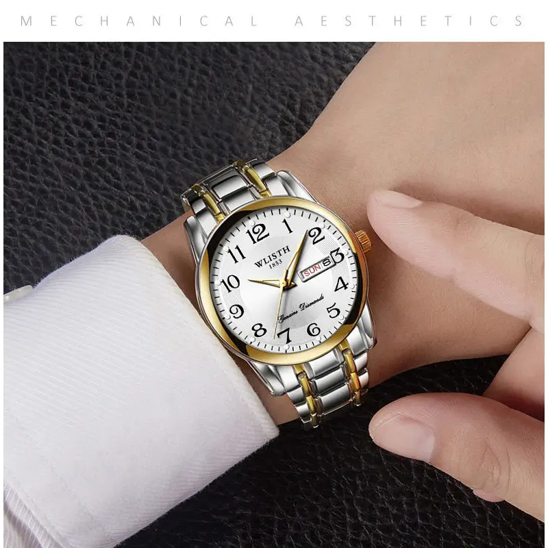 Wlisth Digital Large Dial Quartz Watch for Men