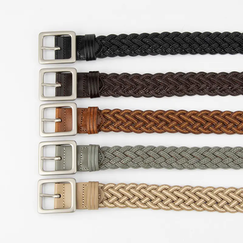Hand-Woven Punch-Free Retro Women's Belt with Casual Pants - Image 8
