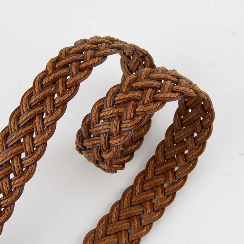Hand-Woven Punch-Free Retro Women's Belt with Casual Pants - Image 10