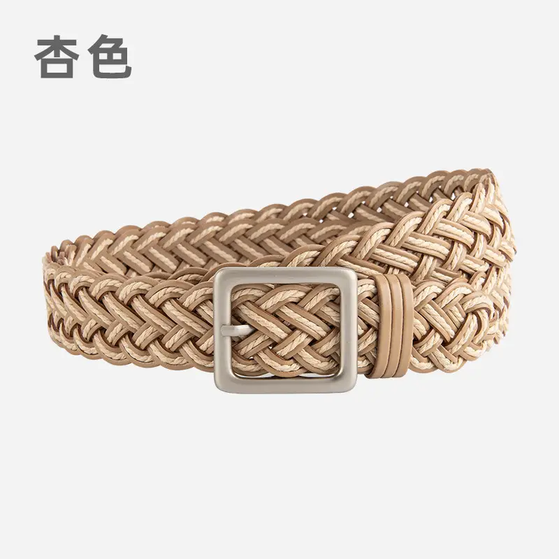 Hand-Woven Punch-Free Retro Women's Belt with Casual Pants - Image 4