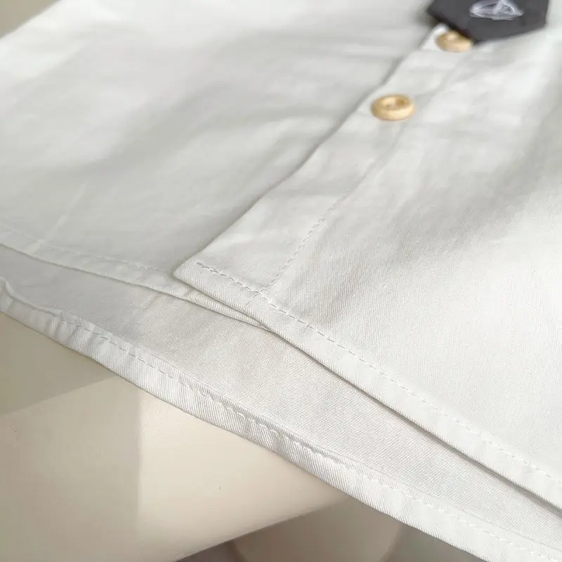 Children White Navy Polo Shirt Shorts Set Summer Wear — feature 14