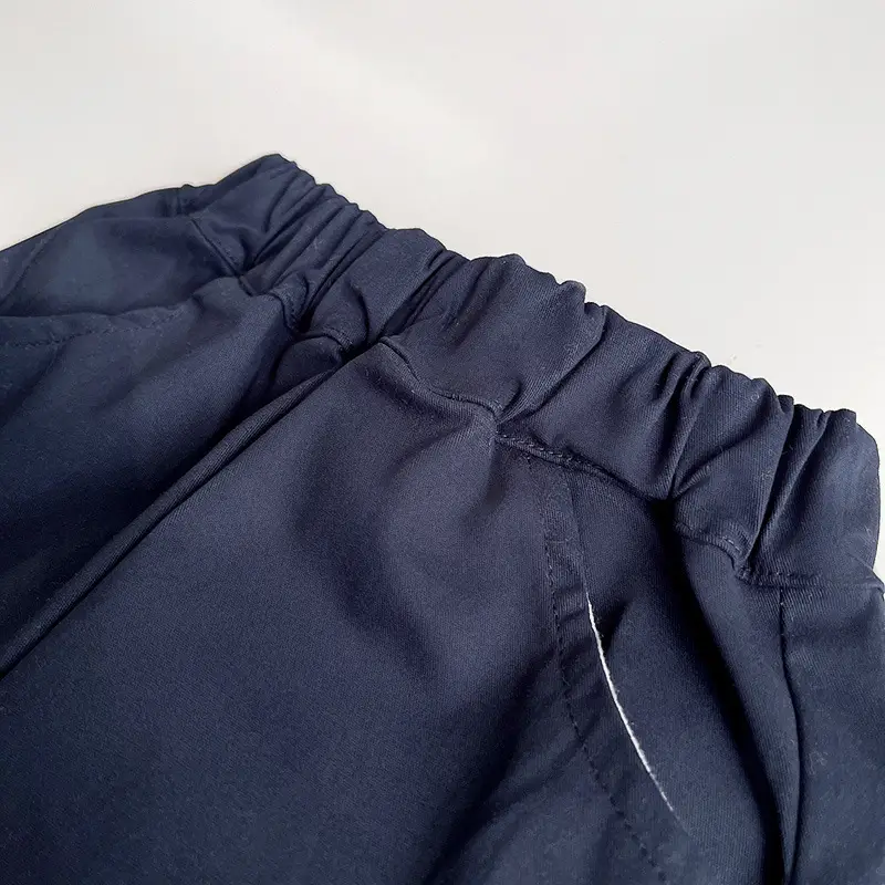Children White Navy Polo Shirt Shorts Set Summer Wear — feature 15