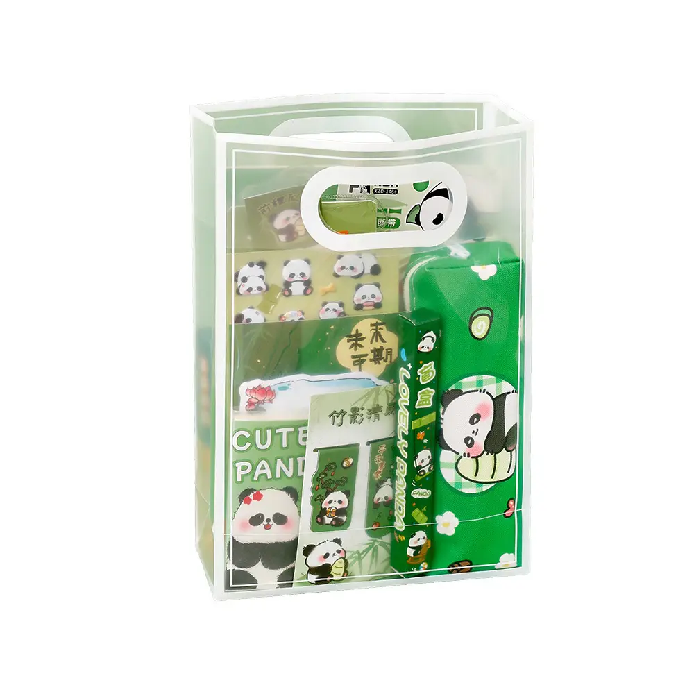 New Panda Stationery Set Graduation Gift Student High-Looking Cute Cartoon School Supplies Prizes Souvenirs