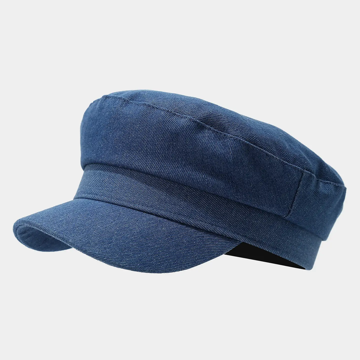 Vintage Navy Flat Cap Baseball Casual Face-Slimming - Image 4
