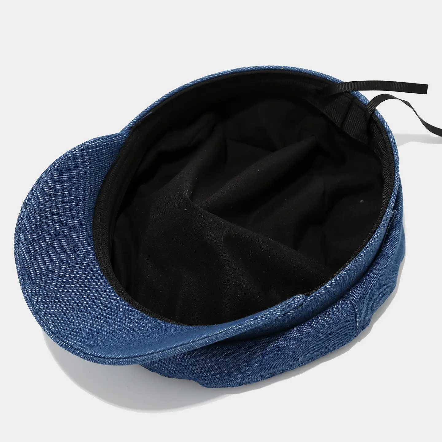 Vintage Navy Flat Cap Baseball Casual Face-Slimming - Image 5