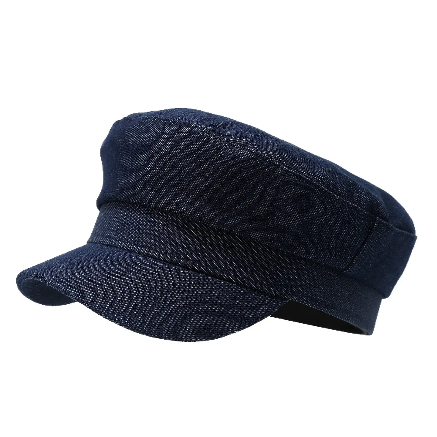 Vintage Navy Flat Cap Baseball Casual Face-Slimming - Image 6