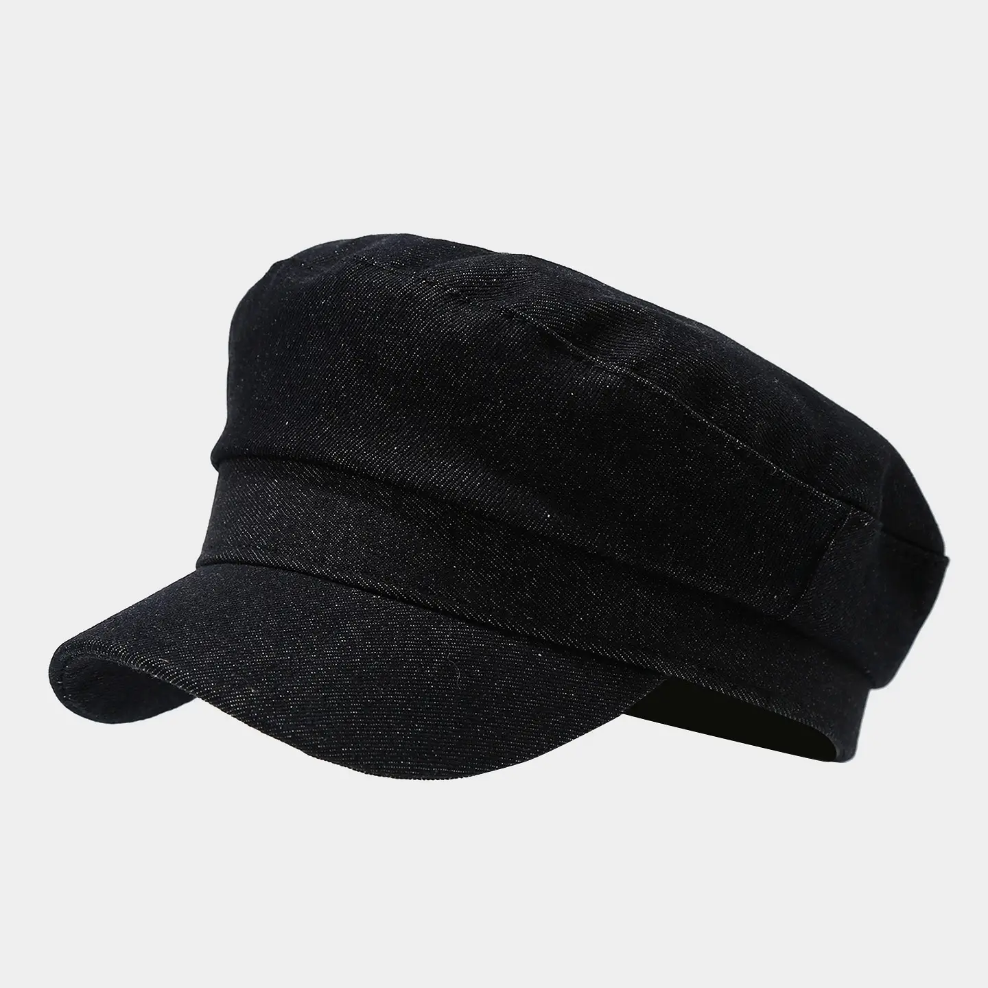 Vintage Navy Flat Cap Baseball Casual Face-Slimming — feature 4