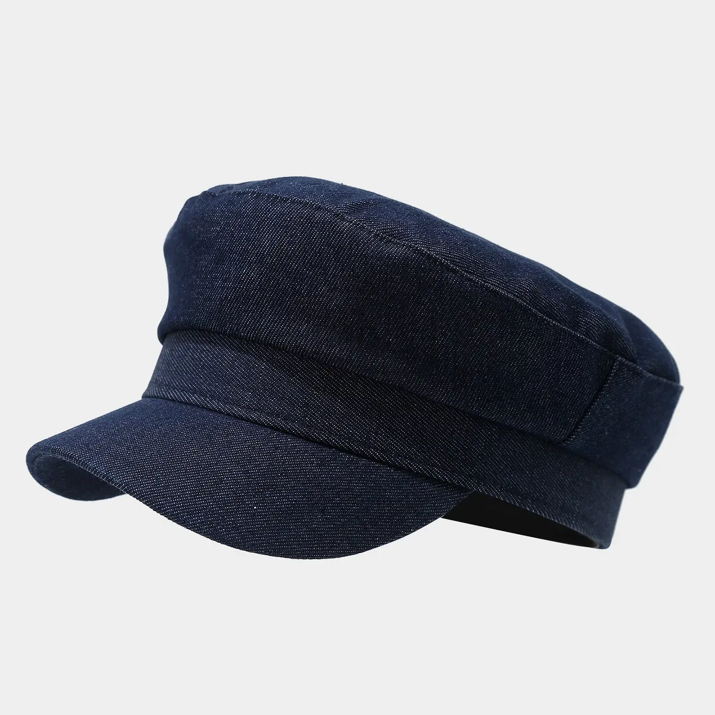 Vintage Navy Flat Cap Baseball Casual Face-Slimming — feature 6