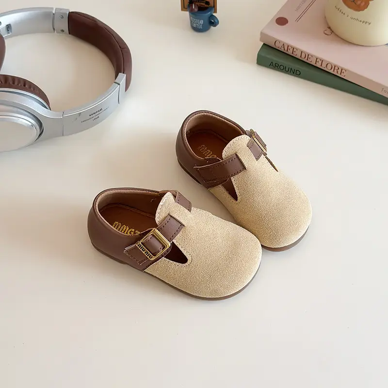 Girls' Brown & Beige Birkenstock Shoes 2025