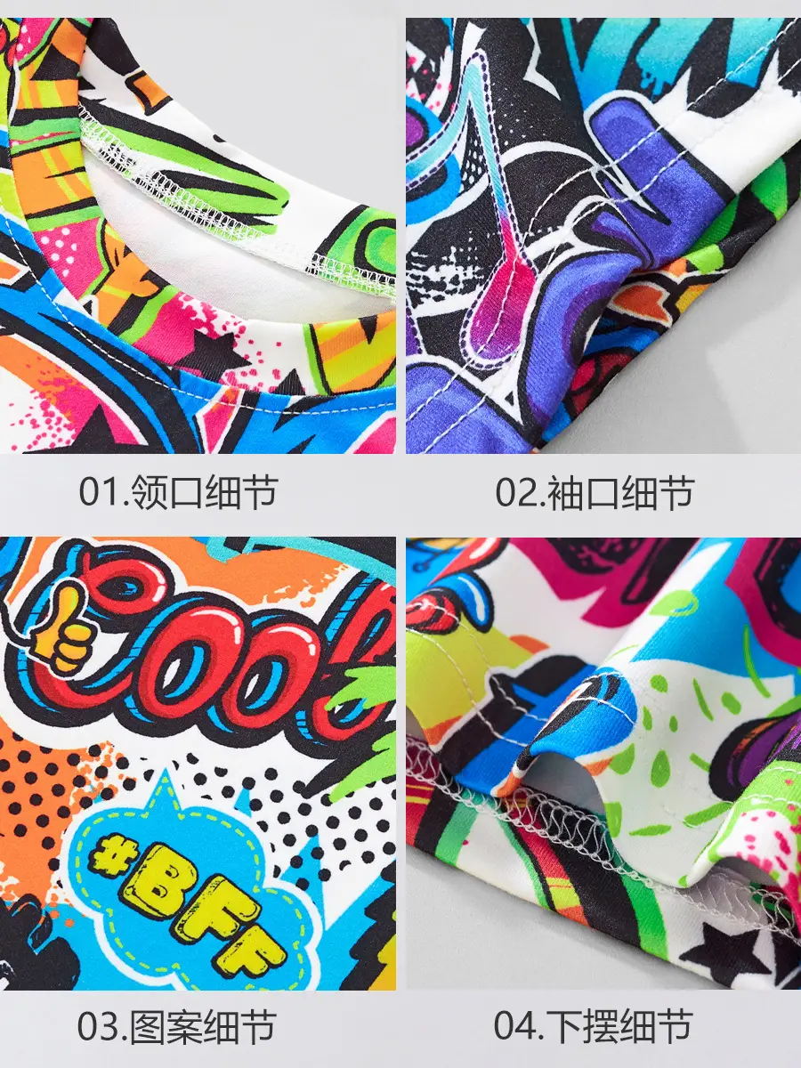 2025 Boys T-Shirt Cartoon Print Short Sleeve - Image 4