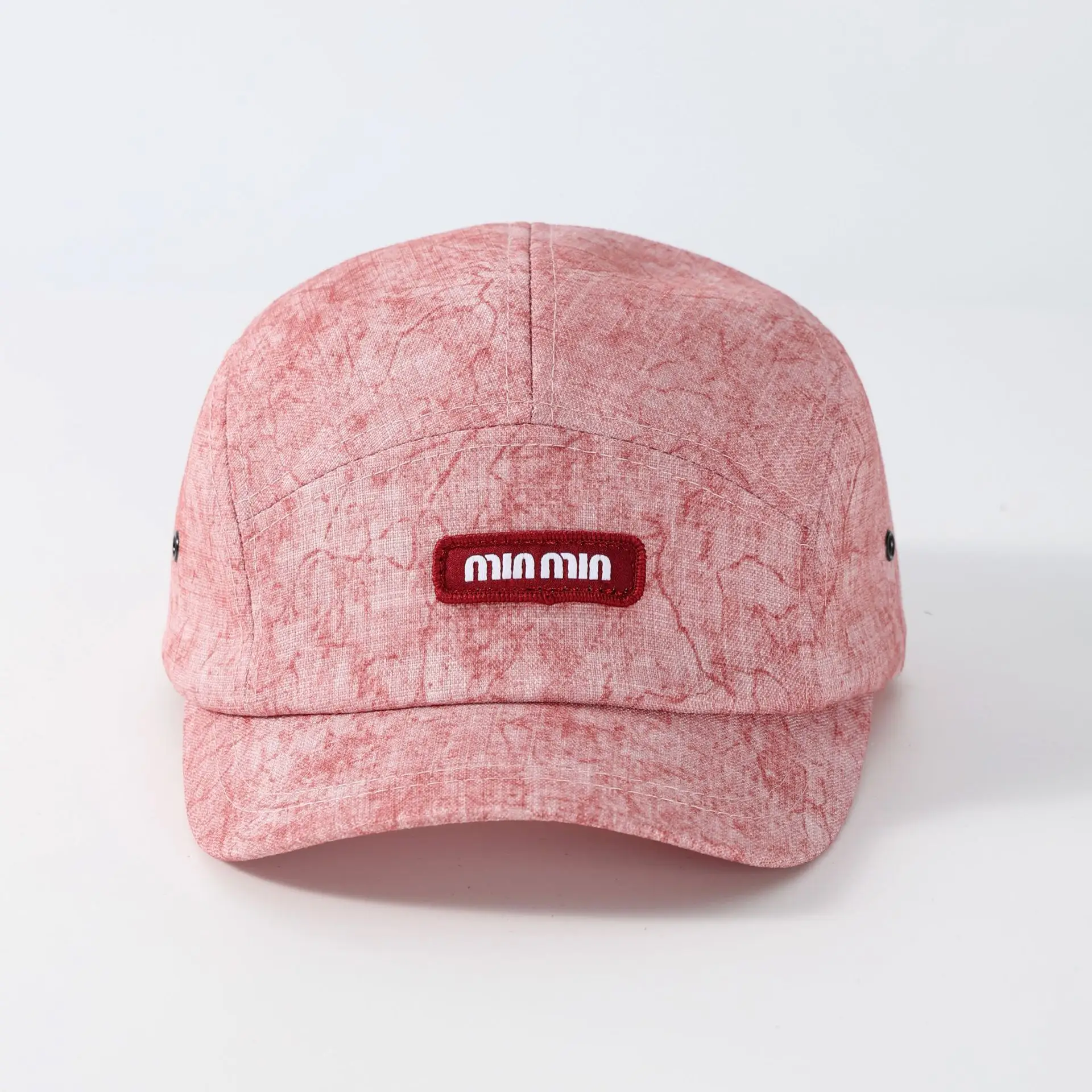 Korean Style Beige Retro Baseball Cap with Letter Label - Image 6