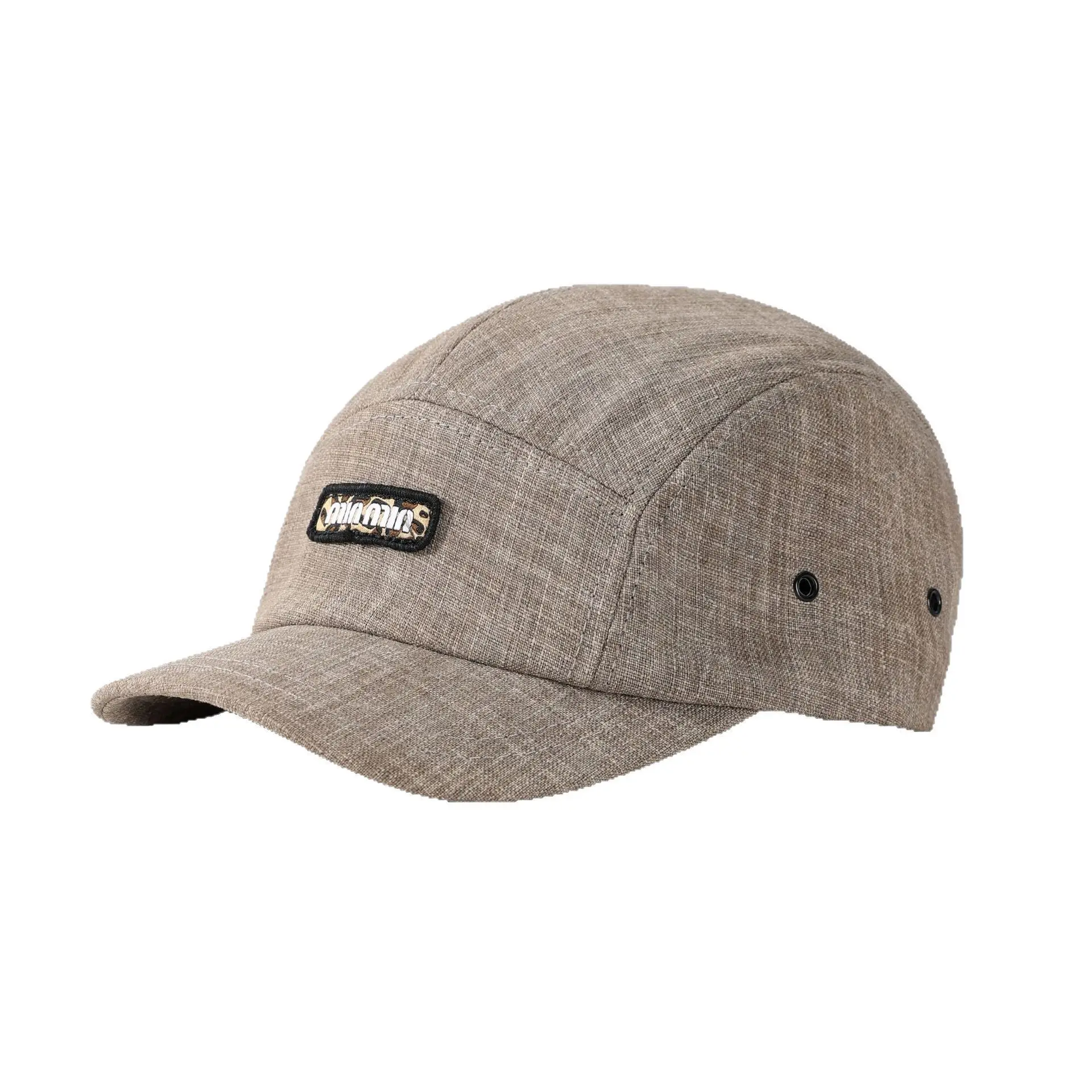 Korean Style Beige Retro Baseball Cap with Letter Label - Image 8