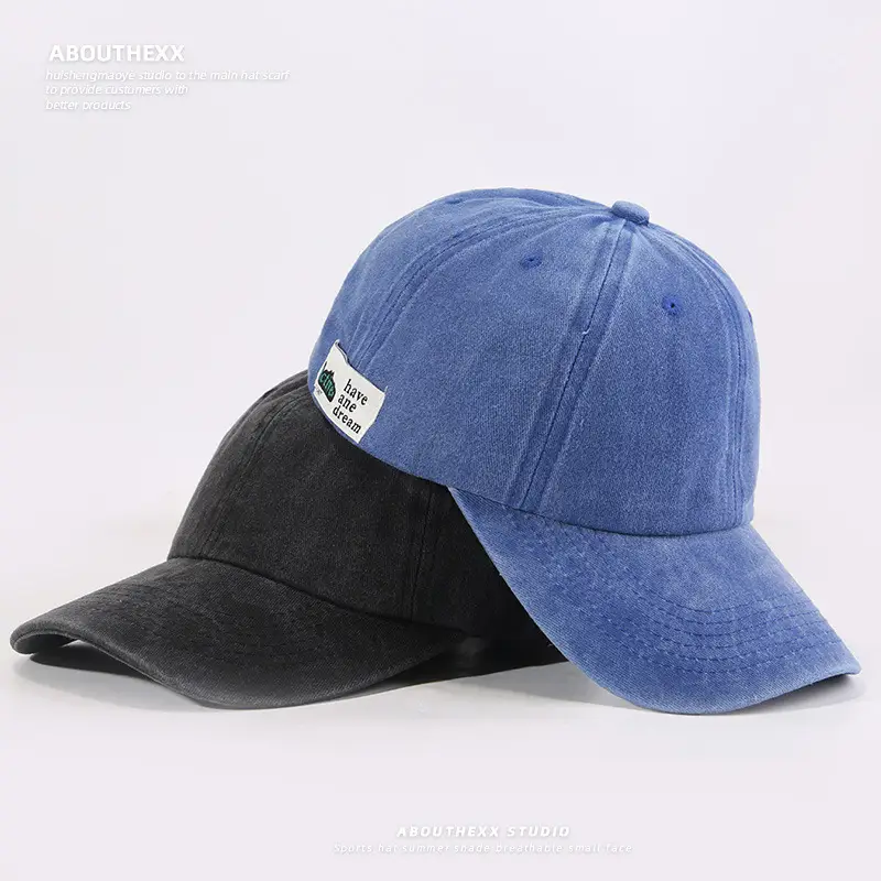 Women Washed Vintage Duckbill Cap Purple Patch - Image 16