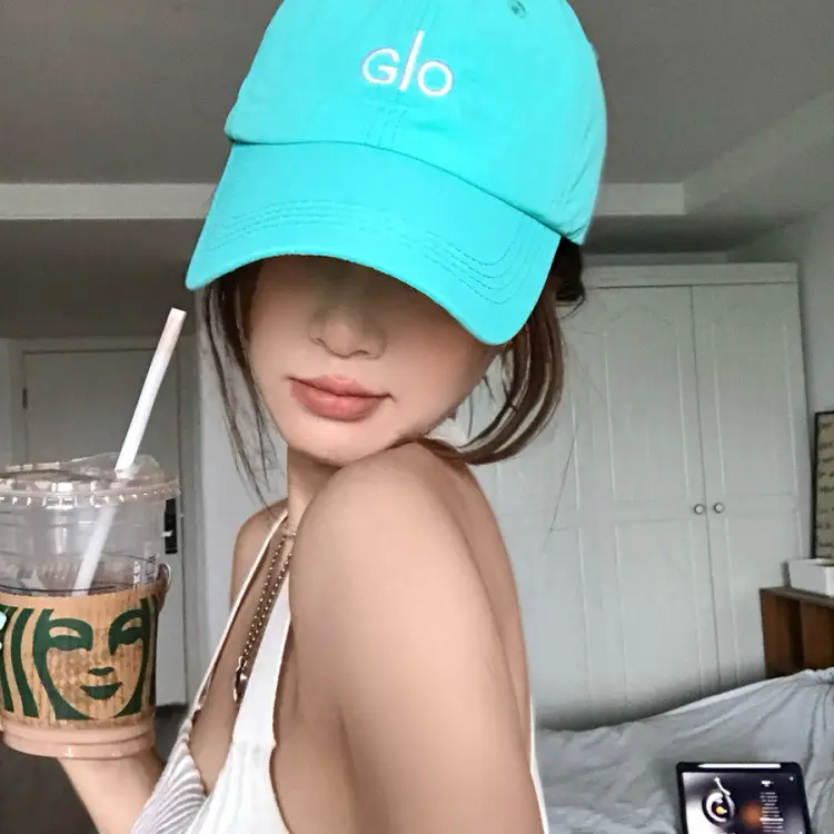 White Letter Embroidered Baseball Cap for Women Summer Sun Protection - Image 12